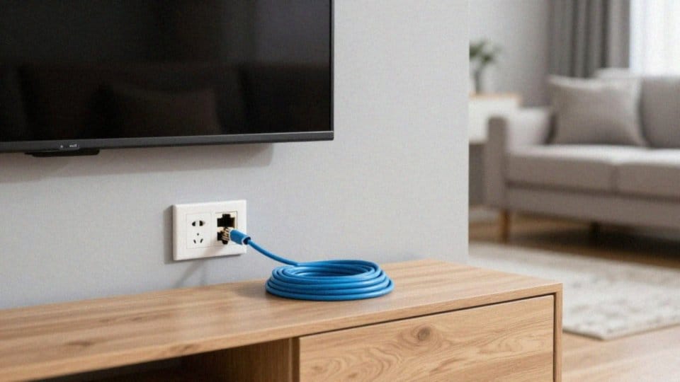 Jak zaplanować gniazdo LAN pod telewizor?