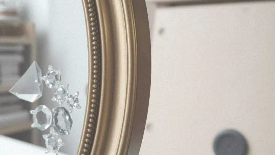 Jakie materiały są najczęściej wykorzystywane w ramach luster glamour?