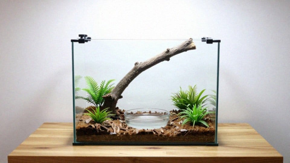 Jak urządzić terrarium dla zielonego węża domowego?