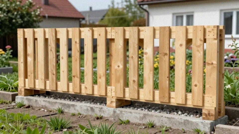 Kiedy potrzebna jest podmurówka przy ogrodzeniu z palet?