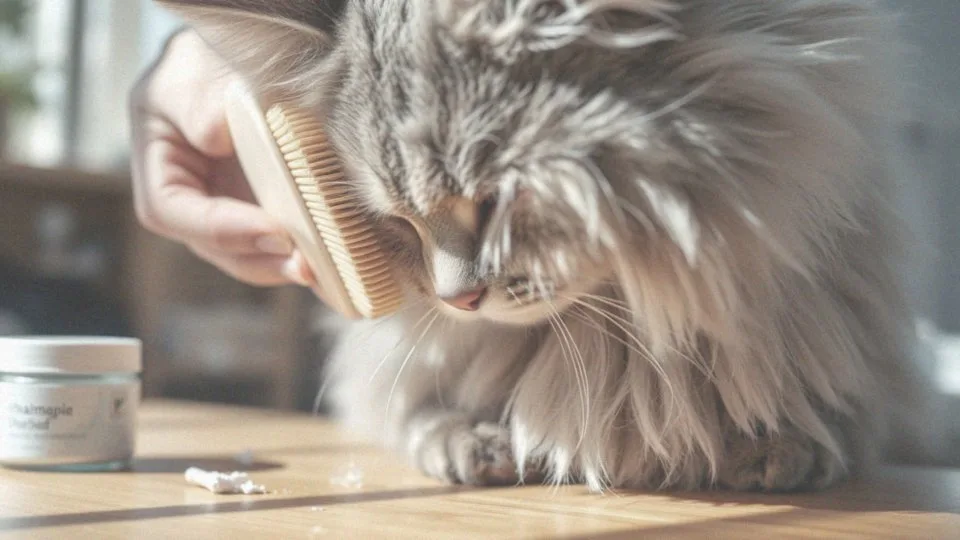 Jak działa suchy szampon dla kota?