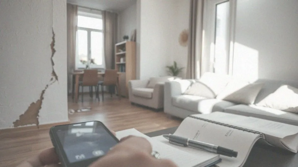 Jakie są kroki do podjęcia po wykryciu zniszczeń w mieszkaniu?