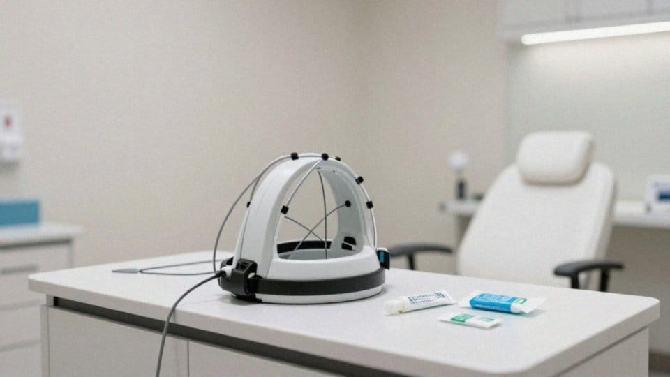 Jak zakłada się czepek z elektrodami?