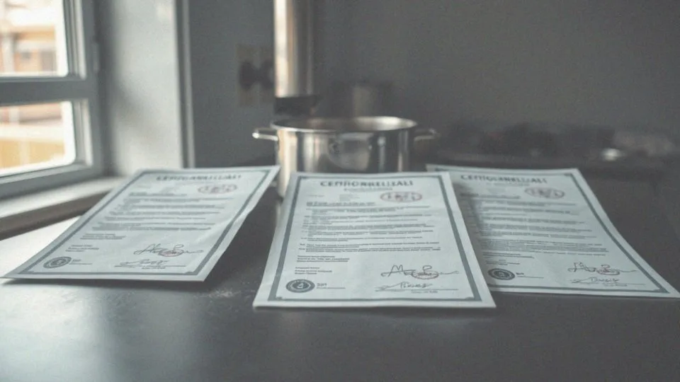 Jakie zaświadczenia są wymagane dla kucharzy wojskowych?