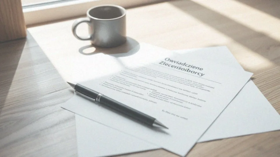 Oświadczenie zleceniobiorcy – jak wypełnić poprawnie?